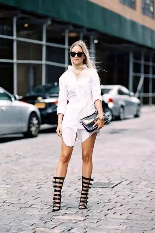 14 Outfits Showing How To Style A White Shirt Dress - BelleTag