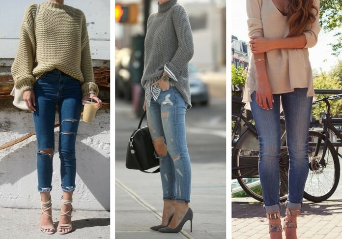 Stylish Outfits With Cuffed Jeans 