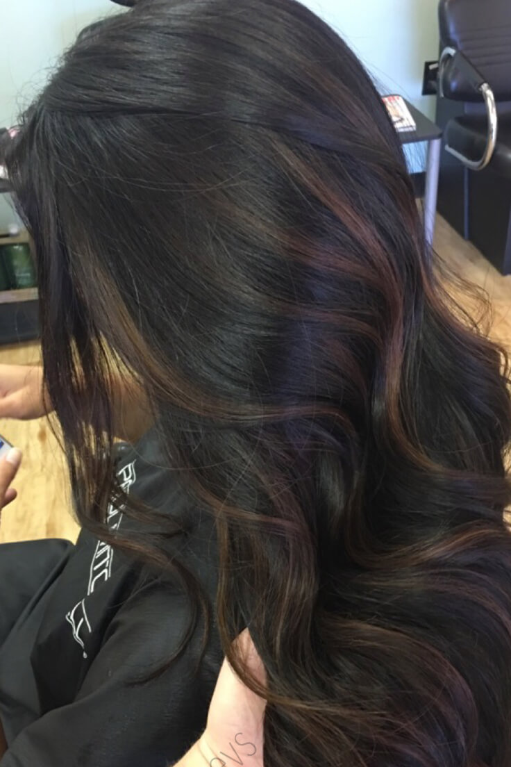 how to add highlights to dark hair