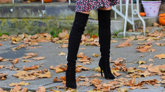 thigh high boots christmas outfit