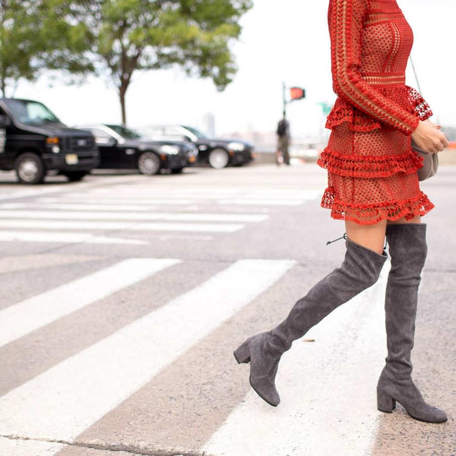 Dress To Wear With Thigh High Boots - Encycloall