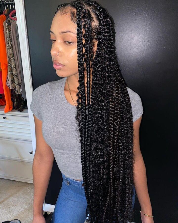 4 Cool Box Braid Styles If Usual Is Not For You - BelleTag