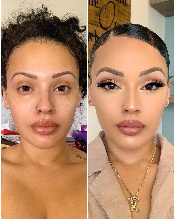 Black Girl Before And After Makeup Saubhaya Makeup