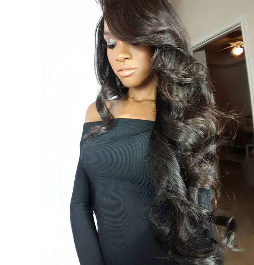 lace wigs with bangs
