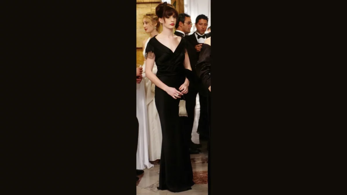 Andy Sach's black gown